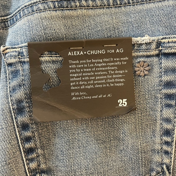 ALEXACHUNG x AG Mid-Rise Straight Leg Jeans w/ Tags - Picture 3 of 5